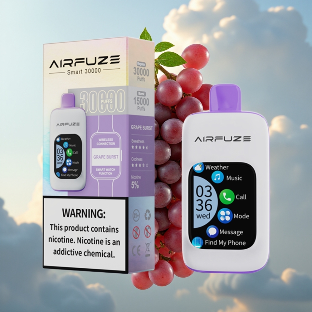 AirFuze Smart 30000 Pufova Dispozabilna Pod Grozdana Eksplozija – 5% Nikotina, 900mAh, Type-C