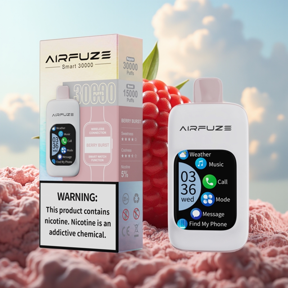AirFuze Smart 30000 Pufova Dispozabilna Pod - Jagodna Eksplozija, 5% nikotina, 900mAh, Type-C