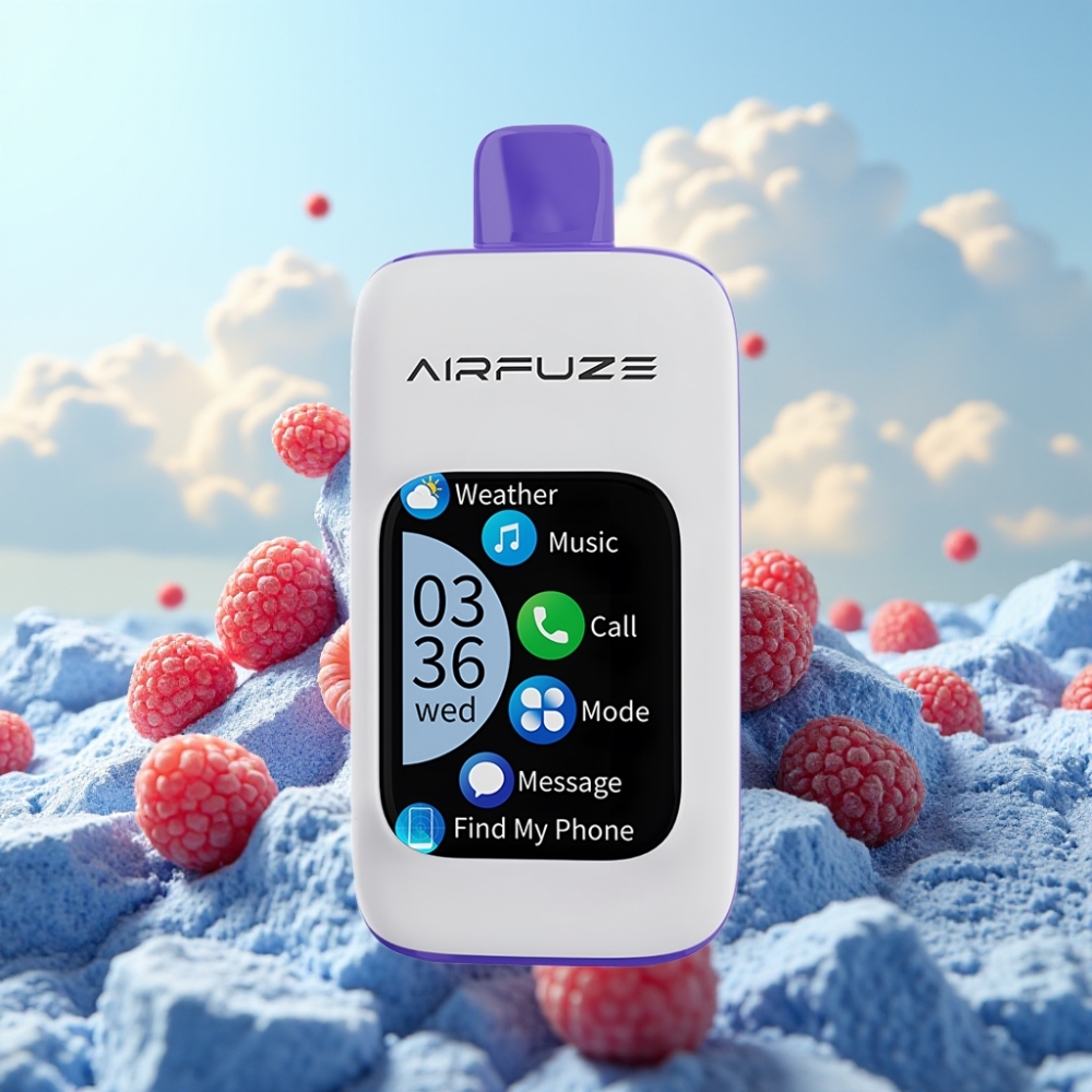 AirFuze Smart 30000 Pufova Dispozabilna Pod Plava Malina Led – 5% nikotina, 900mAh, Type-C punjenje