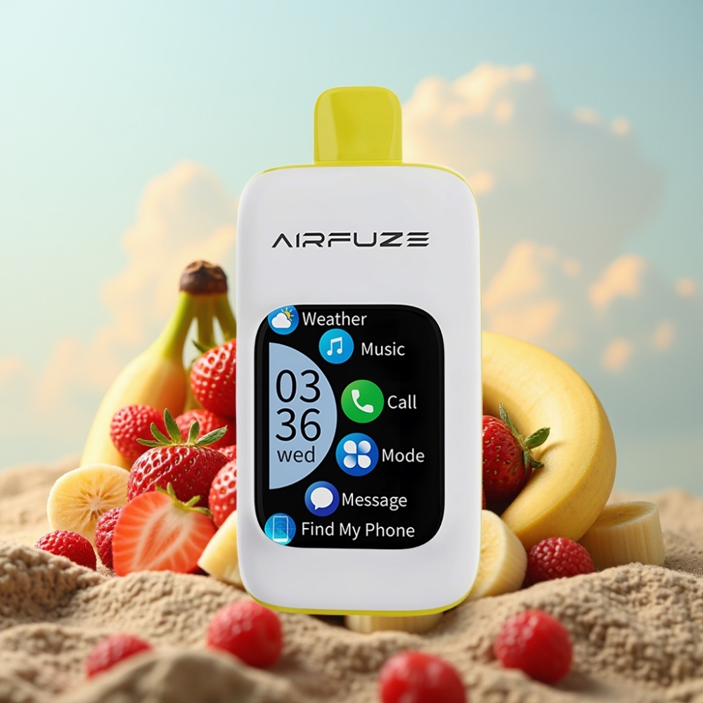 AirFuze Smart Pro 40000 Puffs Dispozabil Vape Jagoda Banana – 20ML, 900mAh, 2%/5% Nikotina, 3 Moda Pušenja
