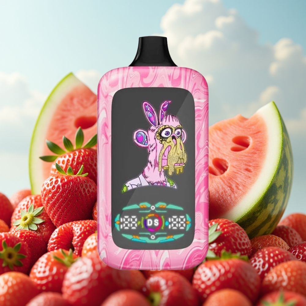 Fumot Digital Monkey Dispozabil Vape - Jagoda Lubenica, 40000 Puffova, Dual Mesh Coil, 850 MAH Baterija, Tip-C Port