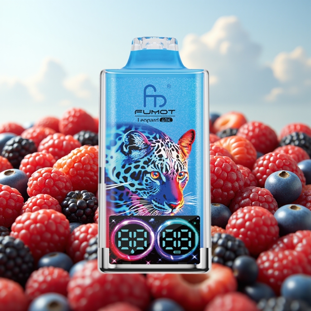 Fumot Leopard 40K Puffs Dispozabil Vape Mešano voće – 700mAh, Tip-C punjenje, Digitalni displej