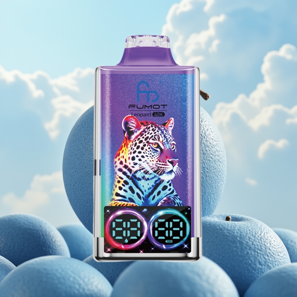 Fumot Leopard 40K Puffs Dispozabil Vape Plavi – 5% Nikotin, 700mAh Baterija, Dual Mesh, Type-C Punjenje