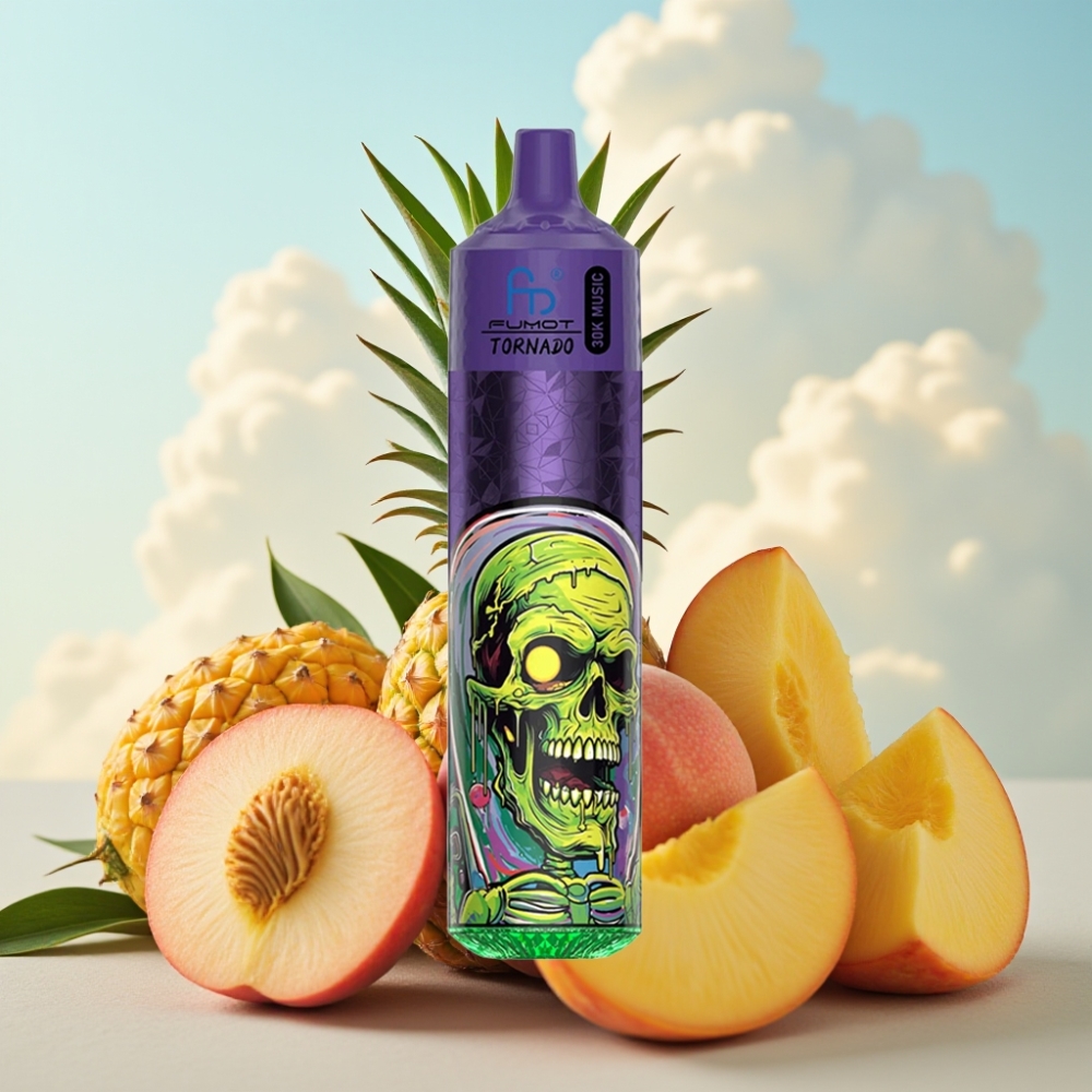 Fumot RandM Tornado 30000 Pufova - 30mL, 2%/5% nikotina, breskva mango ananas