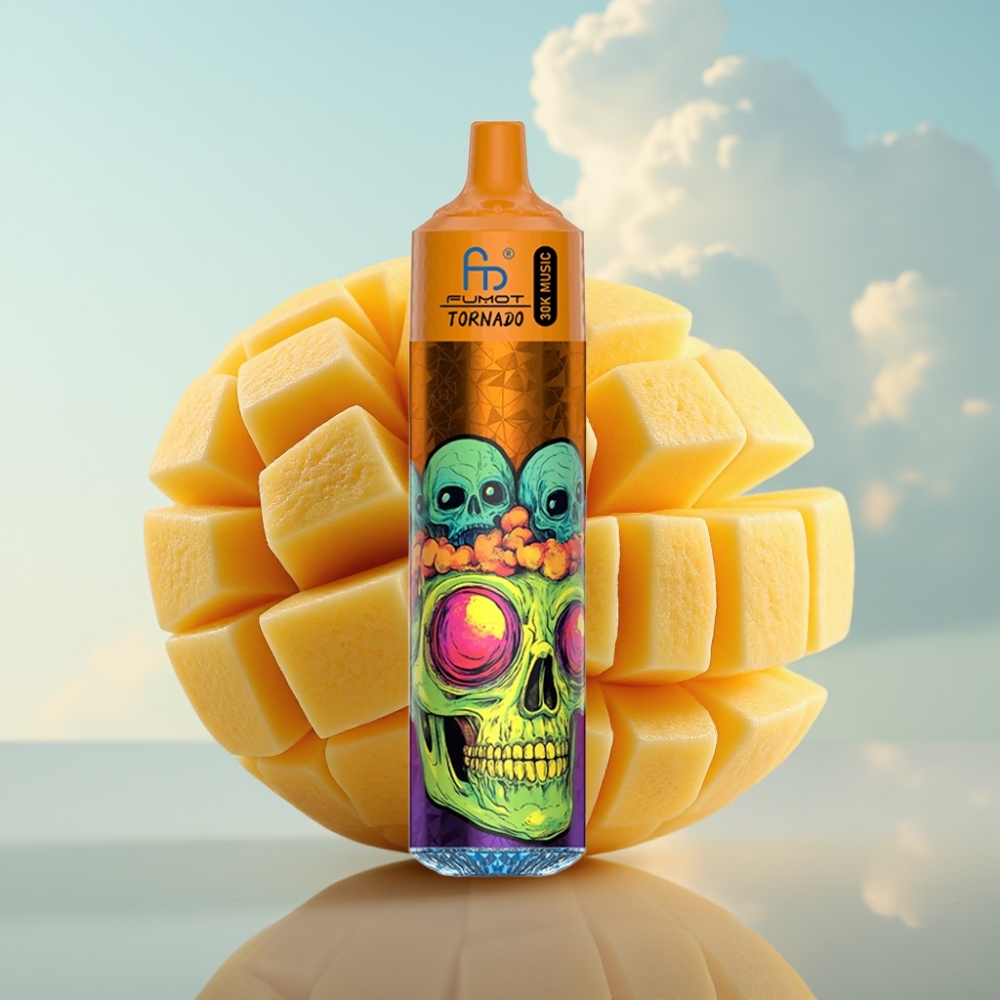 Fumot RandM Tornado 30000 - Trostruki Mango, 30mL, 1.0 Ohm mesh coil, 600mAh