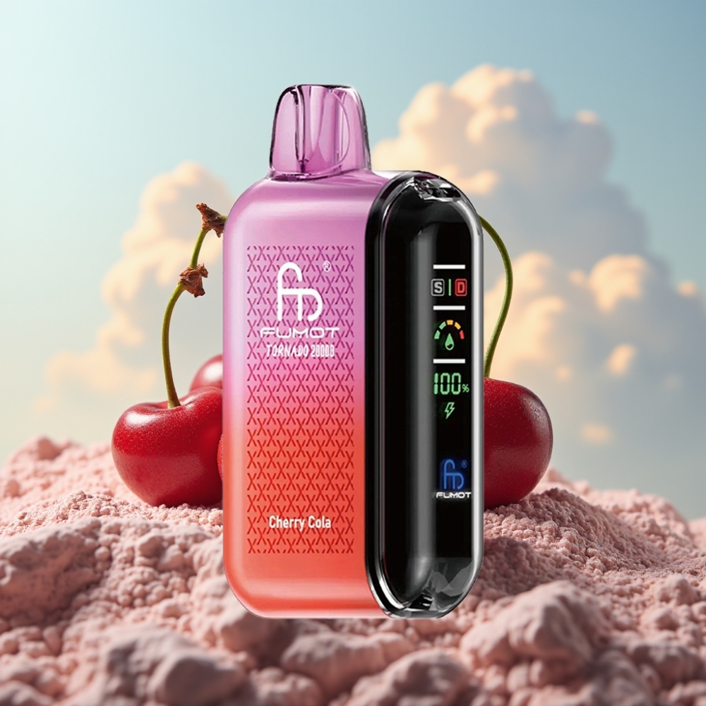 Fumot Tornado 20000 Puffs Dispozabil Vape Вишња Кола – 20000 Пуфова, 20ml Течност, 850mAh Батерија