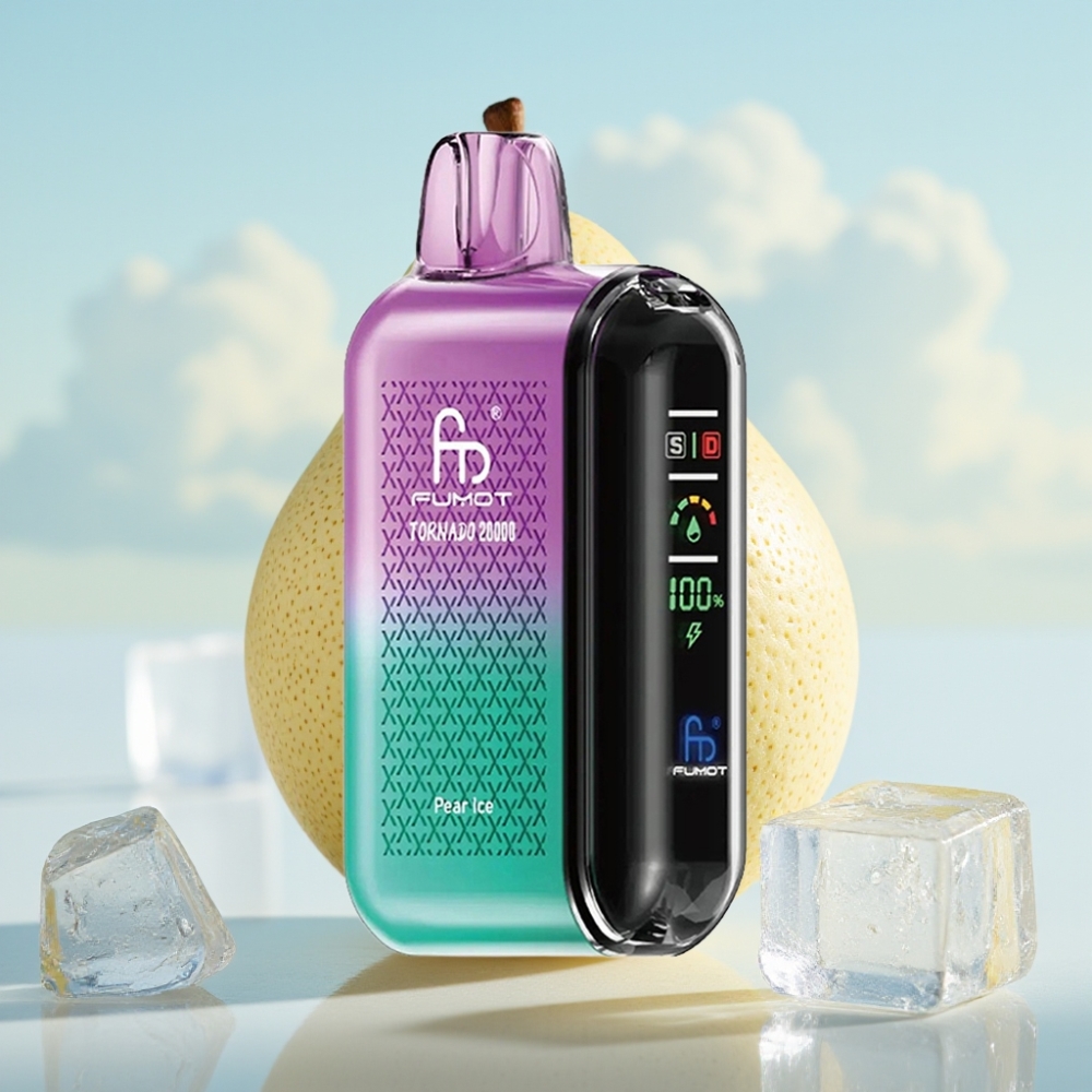 Fumot Tornado 20000 Puffs Dispozabil Vape Kruška Led – 20000 Pufova, 20ml Tekućine, 850mAh Baterija
