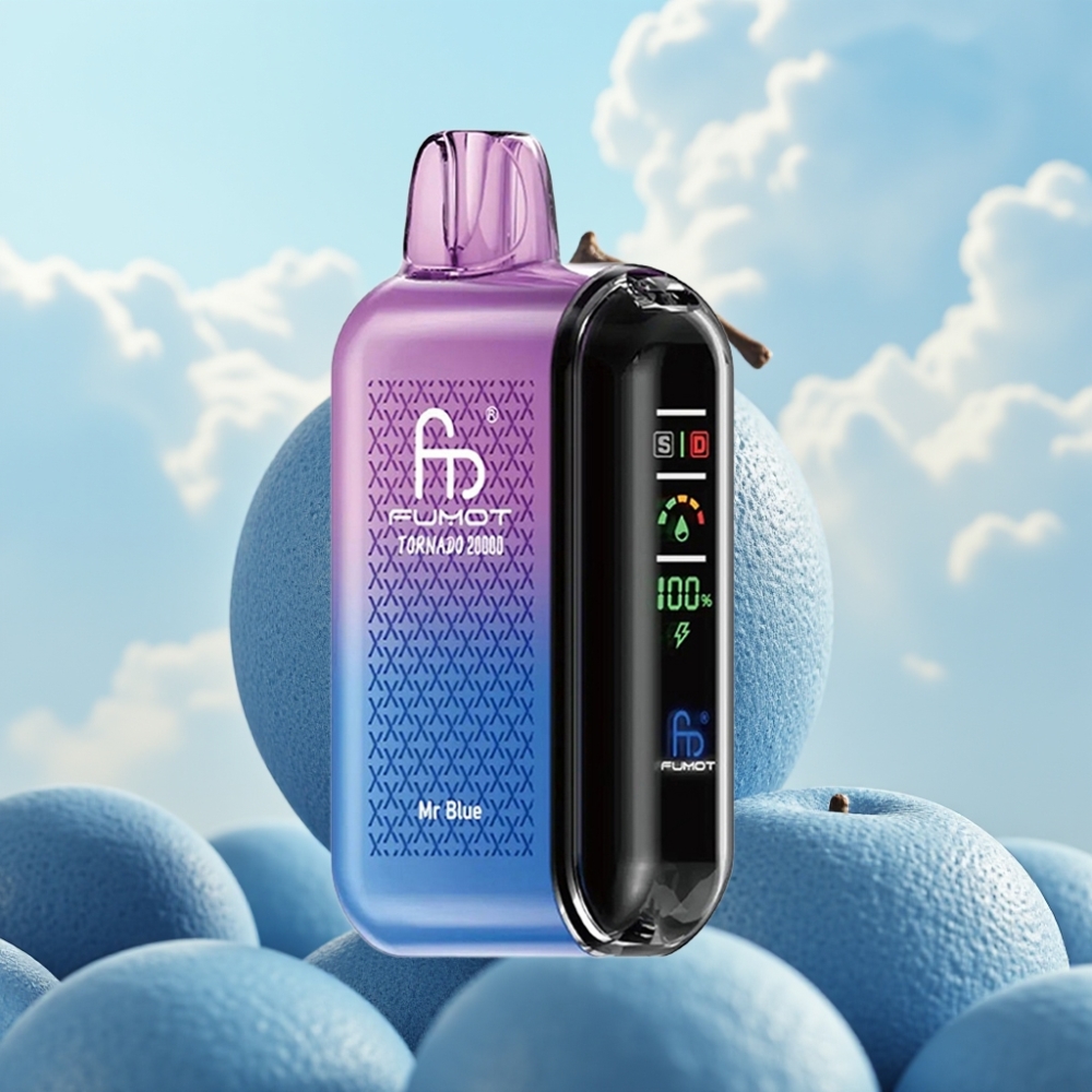 Fumot Tornado 20000 Puffs Dispozabil Vape Plava - 20000 Pufova, 20ml Tekućine, 850mAh Baterija