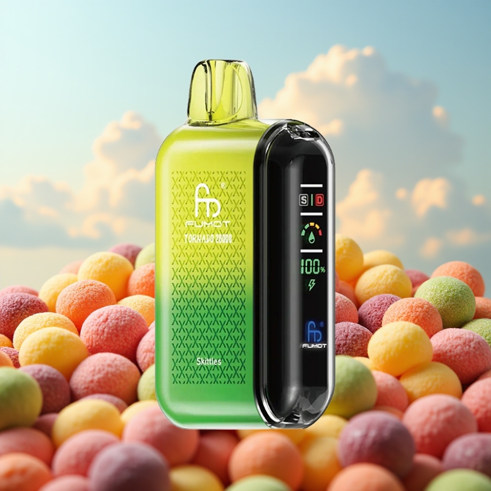Fumot Tornado 20000 Puffs Dispozabil Vape Skitlsi – 20ml, Dual Mesh Coil, 850mAh