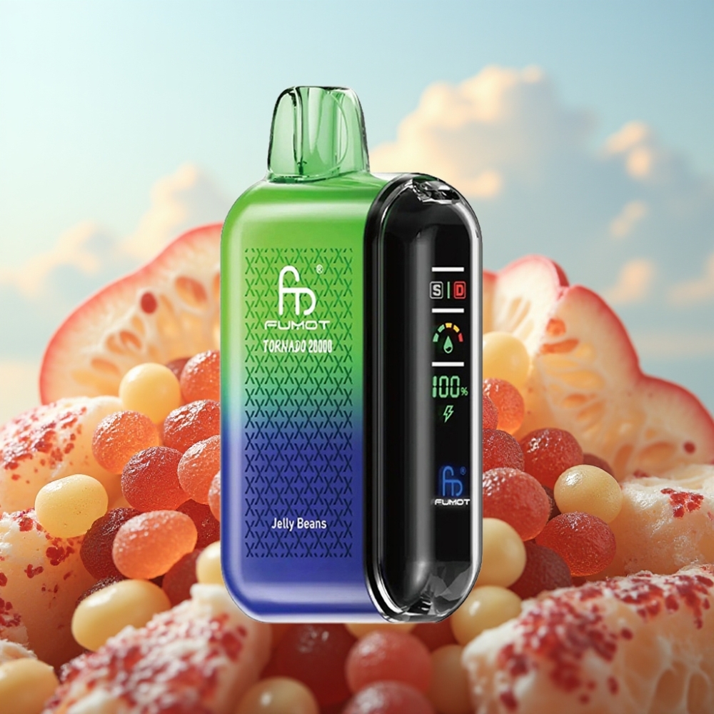 Fumot Tornado 20000 Puffs – Dual Mesh Coil, 20ml, 850mAh, 2% Nikotina, Jelly Beans