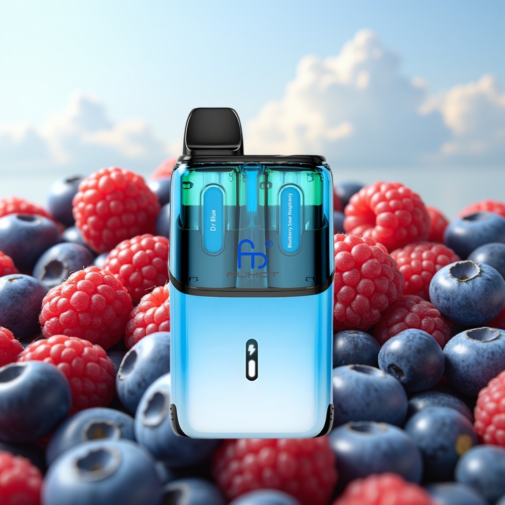 Fumot Ultra T32000 Dispozabil Vape Dr Plava - Borovnica Kisela Malina, 32000 pufova, 800mAh, 24ml, Type-C