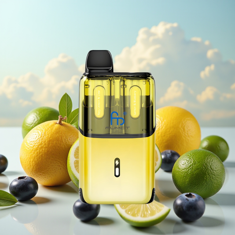 Fumot Ultra T32000 Dispozabil Vape - Gazirani Limun & Lime - Limun & Borovnica, 32000 pufova, 800mAh, Type-C punjenje, 20mg nikotina