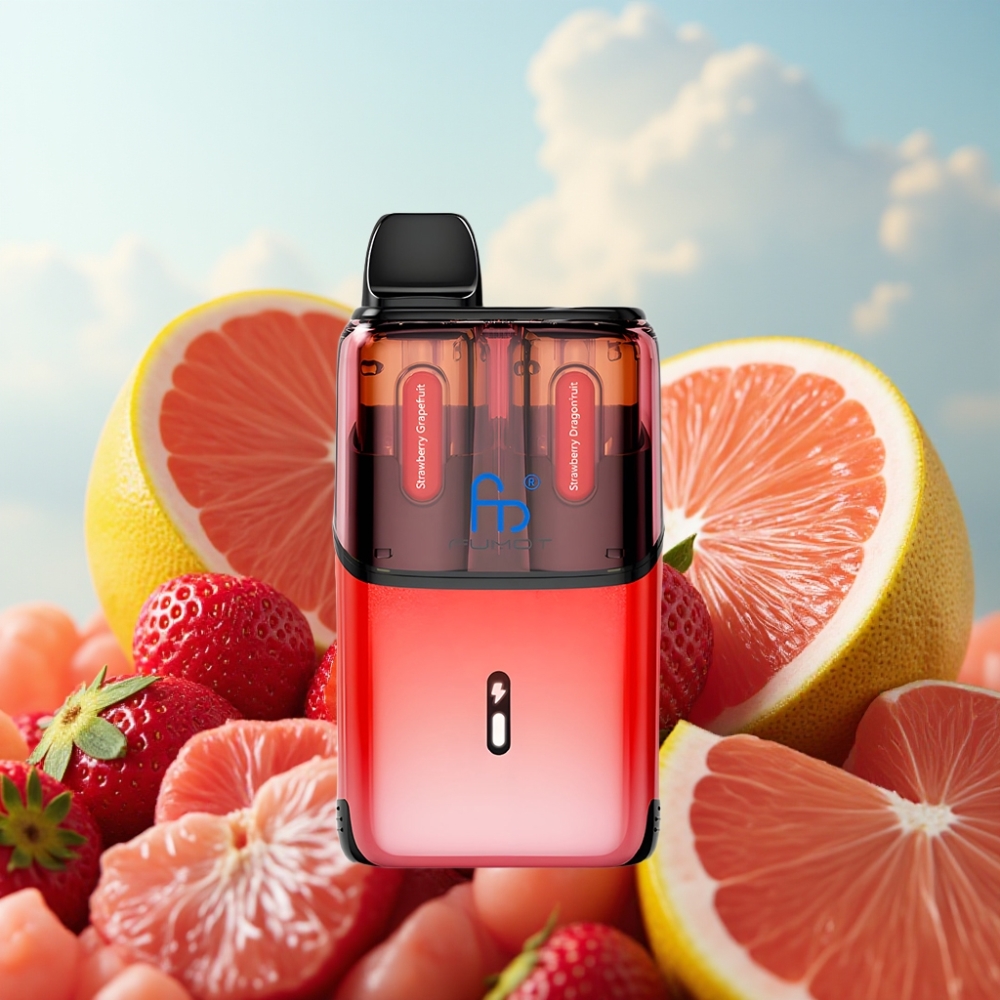 Fumot Ultra T32000 Dispozabil Vape Jagoda Grejpfrut - Jagoda Zmaj Voće, 32000 puševa, 800mAh, Type-C punjenje