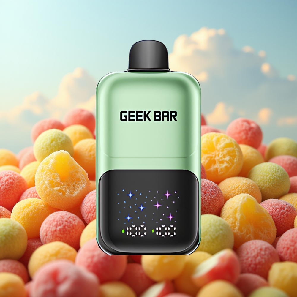 GEEK BAR 2GO 20ml 50000 Puffova Dve Serije Jednokratna Vape Pen – Kiseli Bombone & Kiselo Voće, 5% Nikotina, 3 Nivoa Aromi, Duple Posude