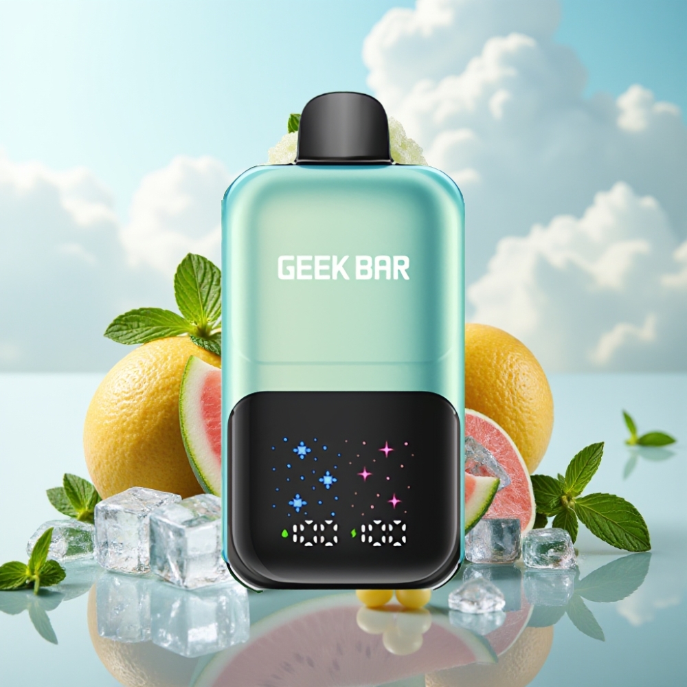 GEEK BAR 2GO 20ml 50000 Pufova Dve Serije Jednokratna Vape Pen – Interaktivni Veliki Ekran, Podesivi Ukusi, Dvostruki Rezervoar, 5% Nikotinske Soli
