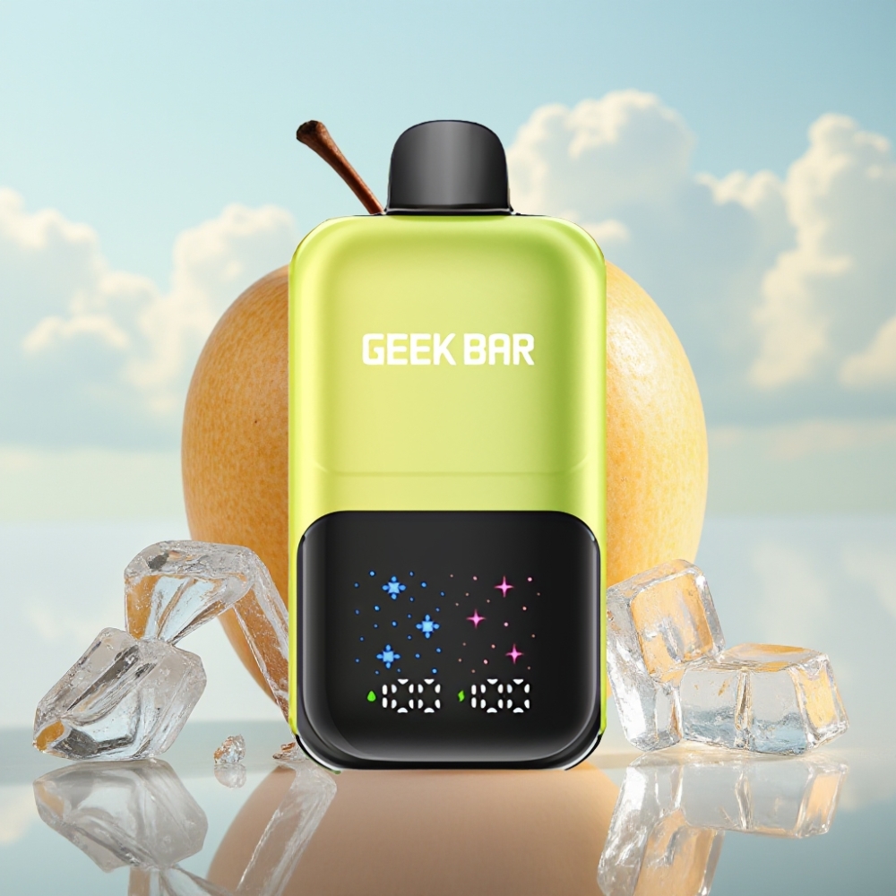 GEEK BAR 2GO 20ml 50000 Pufova Dve Serije Jednokratna Vape Pen – Kisela Jabuka Led, 5% Nikotina, Interaktivni Ekran, 3 Nivoa Ukusa, Punjiva Baterija