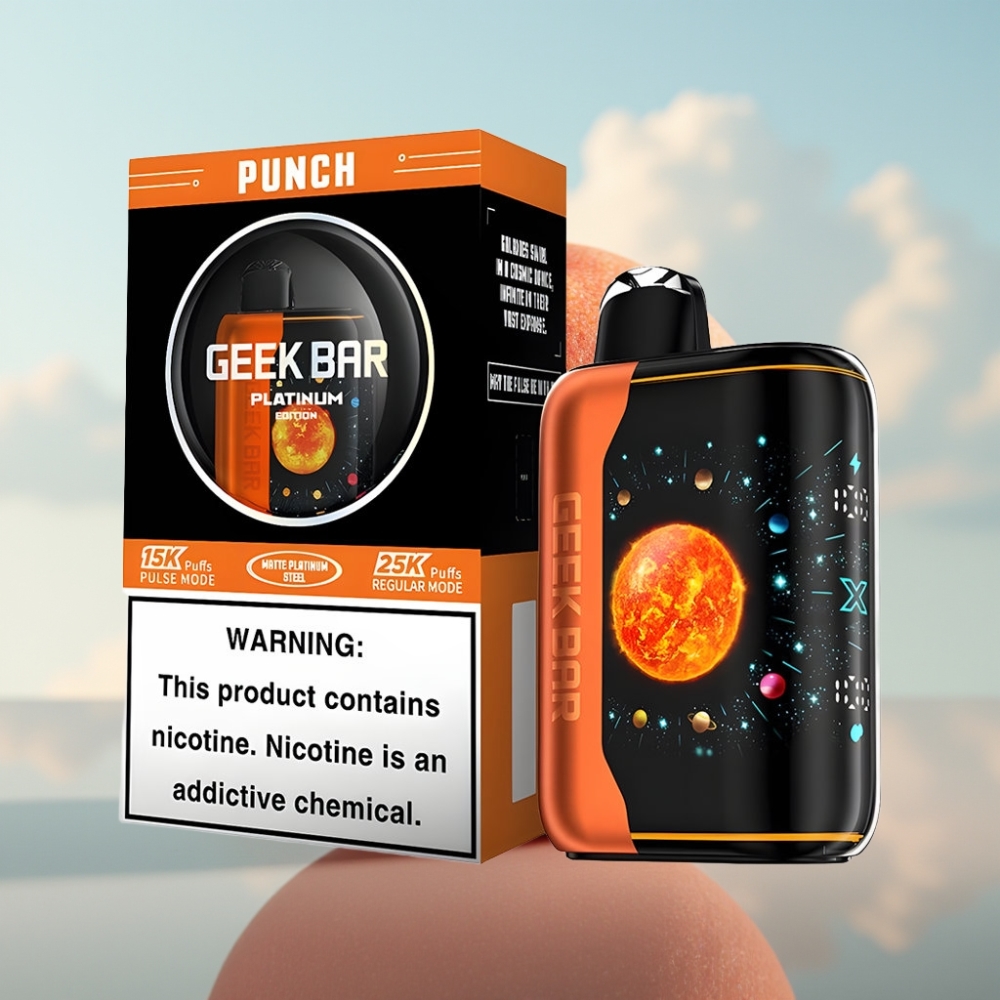 GEEK BAR Platinum Edition - 25000 Puffova, Dual Mesh Coil, 20mL Tečnosti, 2% Nikotina