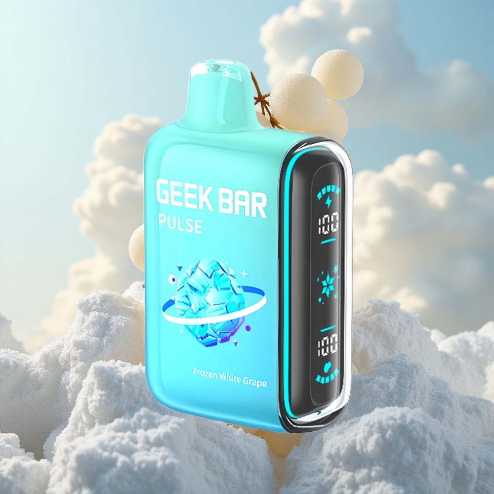 GEEK BAR Pulse 15000 Puffs Dispozabil Vape - Zamrznuta Edicija, 16ML, 5% Nikotina, Podešavanje Protoka Vazduha