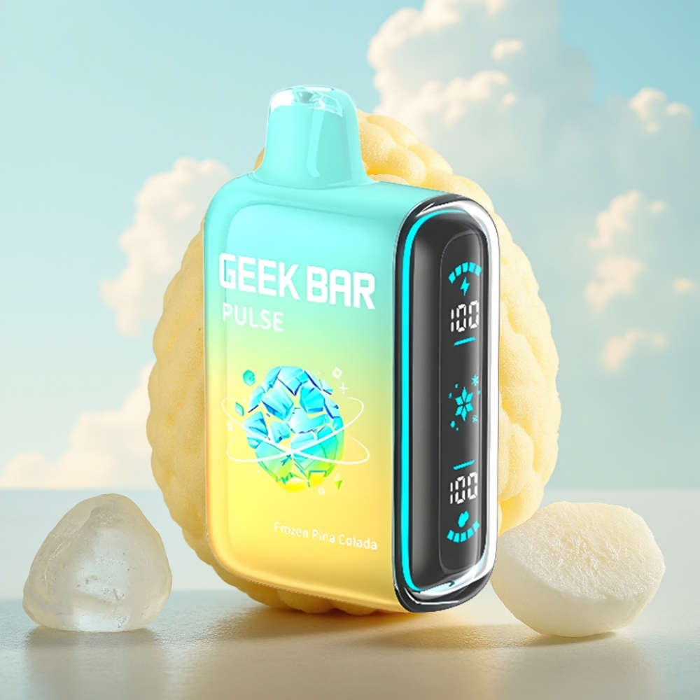 GEEK BAR Pulse 15000 Puffs Dispozabil Vape - Zamrznuta Edicija, 16ML, 5% Nikotina, Podešavanje Protoka Vazduha