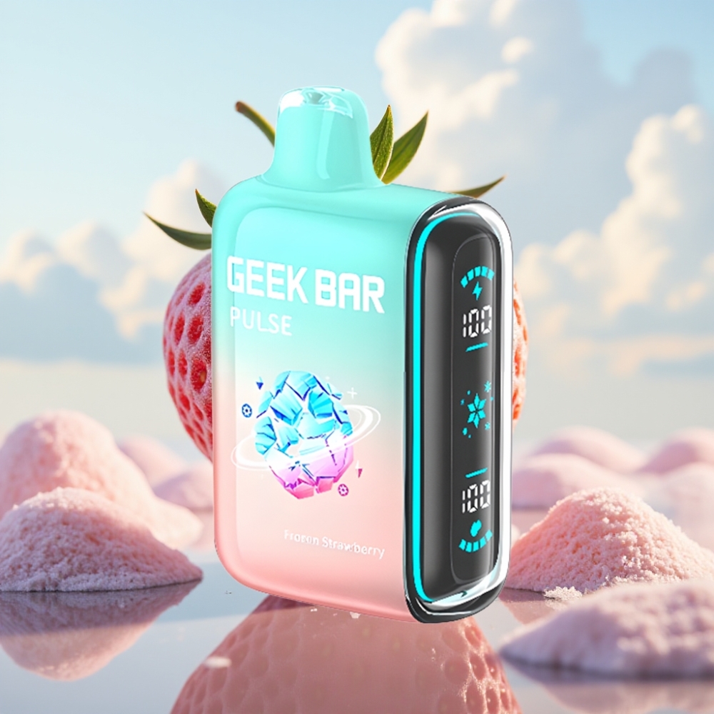 GEEK BAR Pulse 15000 Puffs Dispozabil Vape - Zamrznuta Edicija, 16ML, 5% Nikotina, Podešavanje Protoka Vazduha