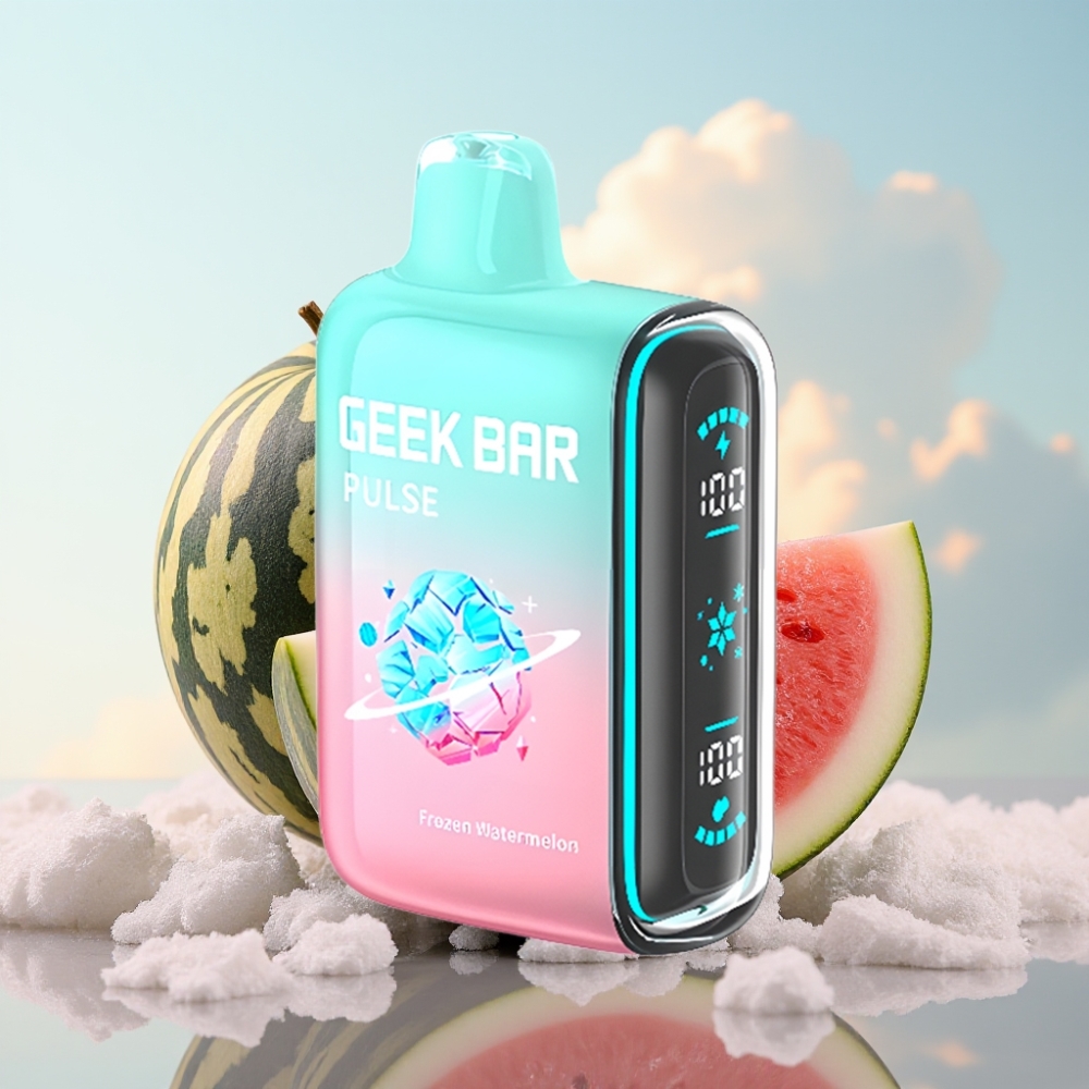 GEEK BAR Pulse 15000 Puffs Dispozabil Vape - Zamrznuta Edicija, 16ML, 5% Nikotina, Podešavanje Protoka Vazduha