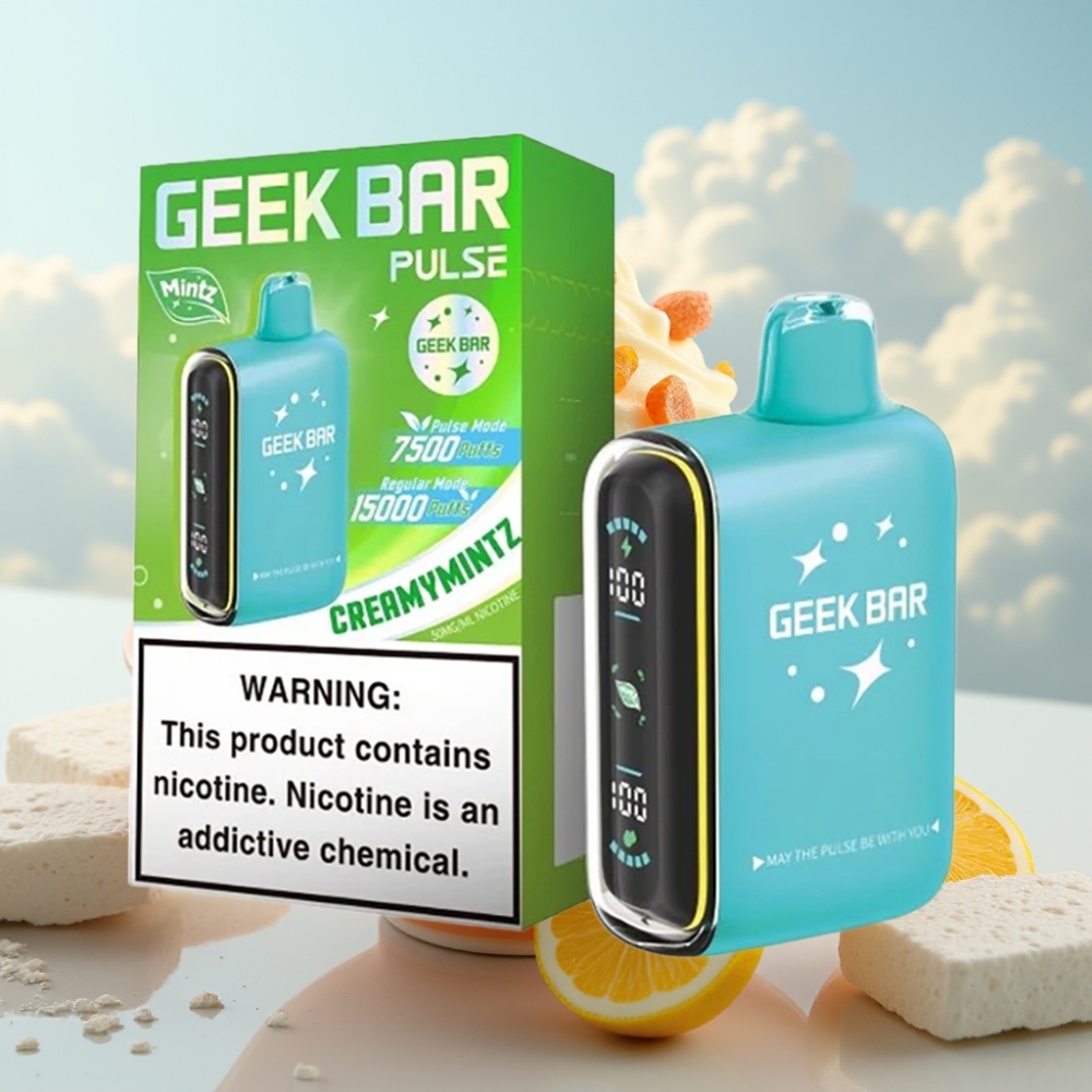 Geek Bar Pulse 15000 Puffs Dispozabil Vape Mintz Edicija – 16ML, 5% nikotina, 650 mAh
