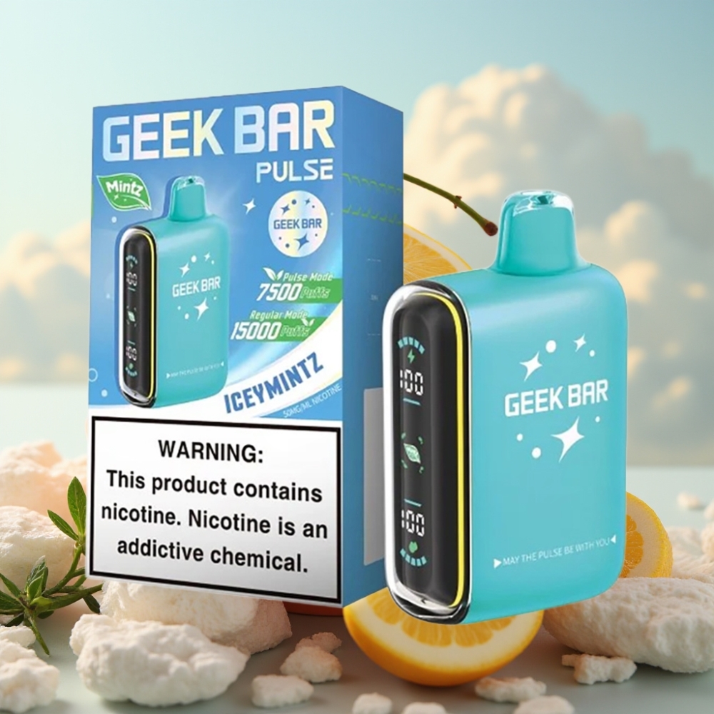 Geek Bar Pulse 15000 Puffs Dispozabil Vape Mintz Edicija – 16ML, 5% nikotina, 650 mAh