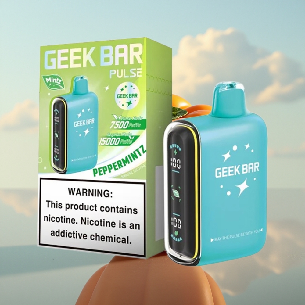 Geek Bar Pulse 15000 Puffs Dispozabil Vape Mintz Edicija – 16ML, 5% nikotina, 650 mAh