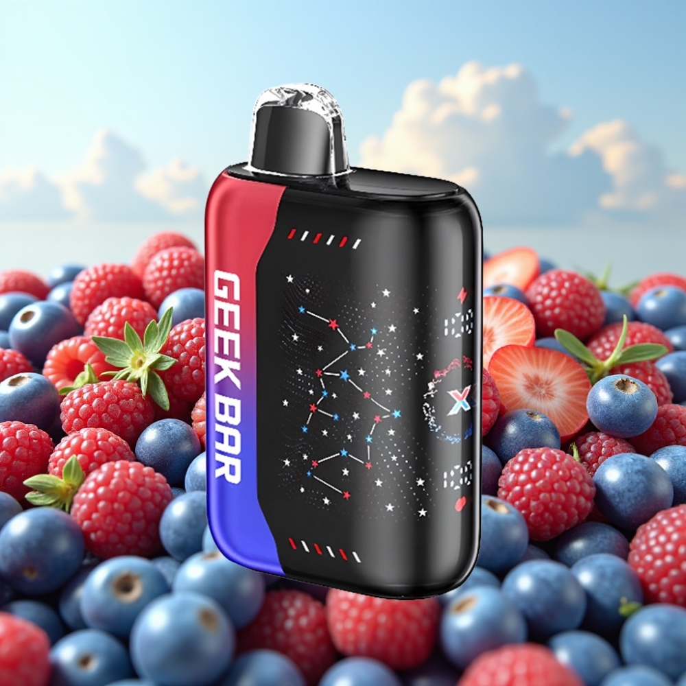 Geek Bar Pulse X 25000 Puffs – do 25000 udisaja, 18mL tečnosti, 0-5% nikotina, USB Type-C, Patriot Edicija