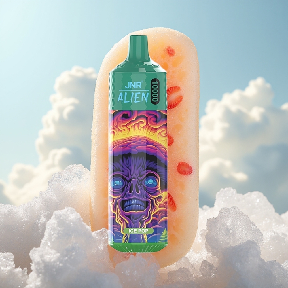 JNR Alien 10000 Puffs - 850mAh, 20ml, RGB LED, Ledena žestina