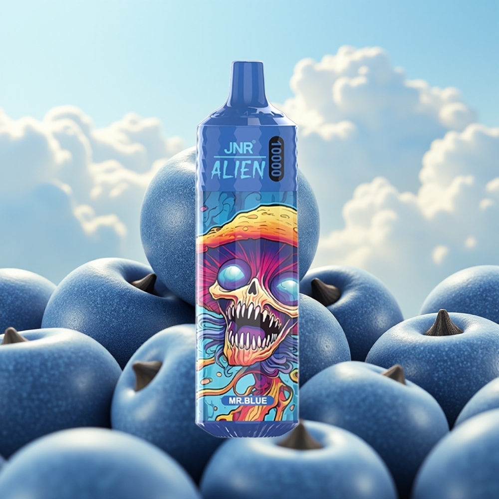 JNR Alien 10000 Puffs – 850mAh, 20ml, RGB svetla, Mr Plavi