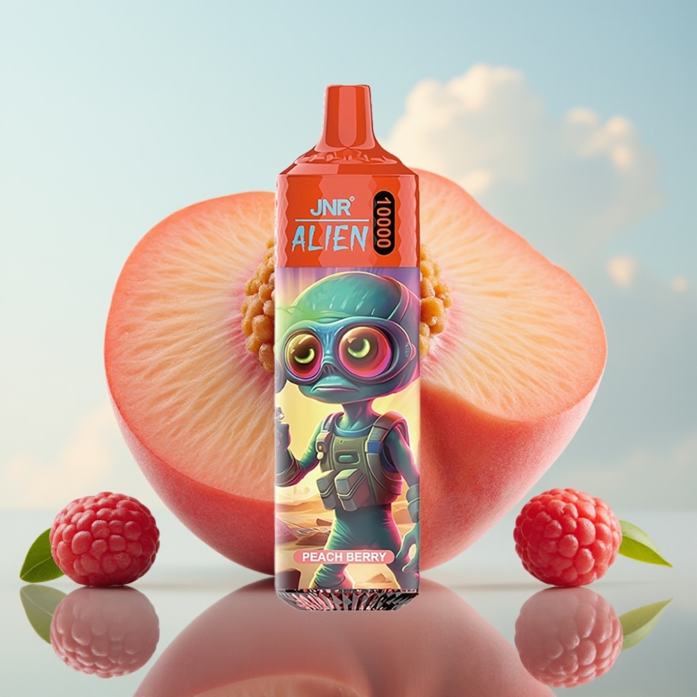 JNR Alien 10000 Puffs Bresa Jagoda – 10000 pufova, 850mAh, 20ml, Type-C punjenje, RGB svetla