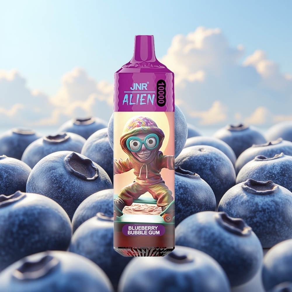 JNR Alien 10000 Puffs Dispozabil Vape Borovnica Bubica Guma – 10000 Pufova, 850mAh, 20ml, Type-C