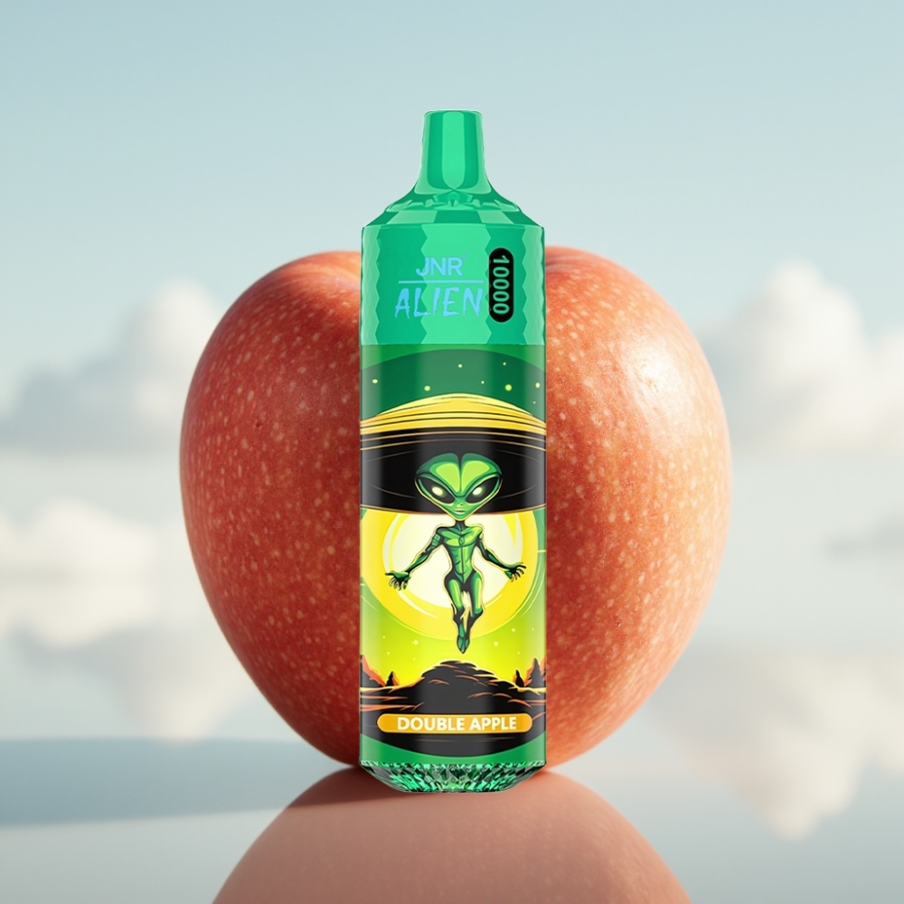 JNR Alien 10000 Puffs Dispozabil Vape Dupla Jabuka – 850mAh, 20ml, Type-C, RGB