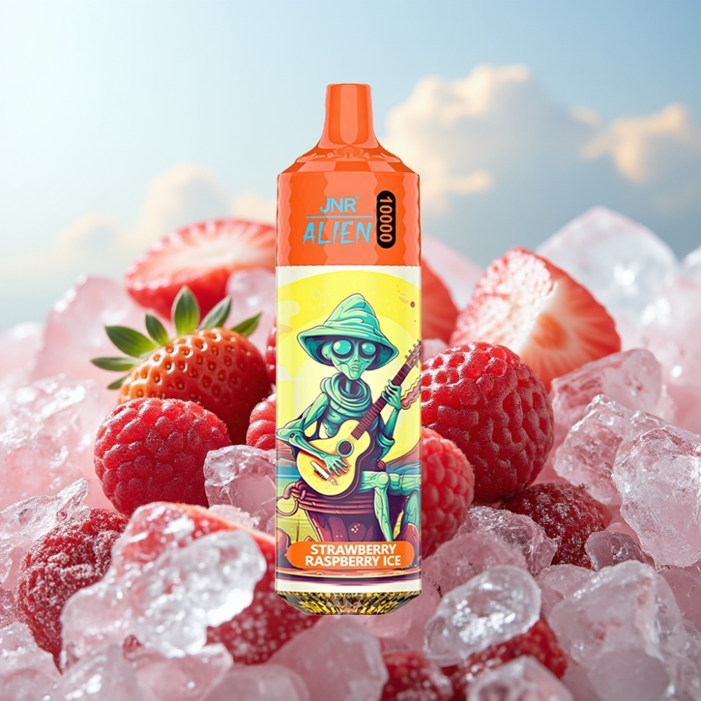 JNR Alien 10000 Puffs Dispozabil Vape Jagoda Malina Led (RGB), 850mAh, 20ml, Type-C