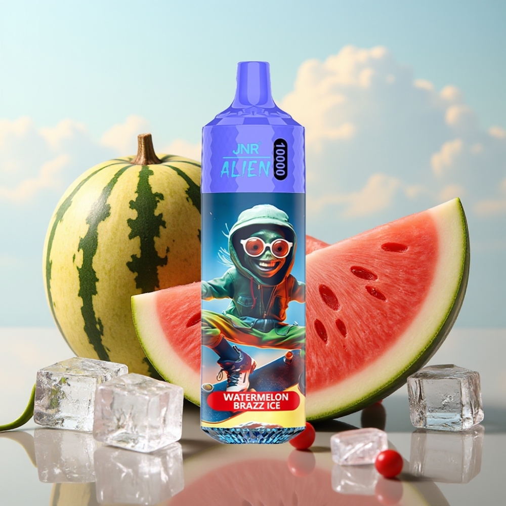 JNR Alien 10000 Puffs Dispozabil Vape Lubenica Brazz Led - 850mAh, Type-C, 20ml