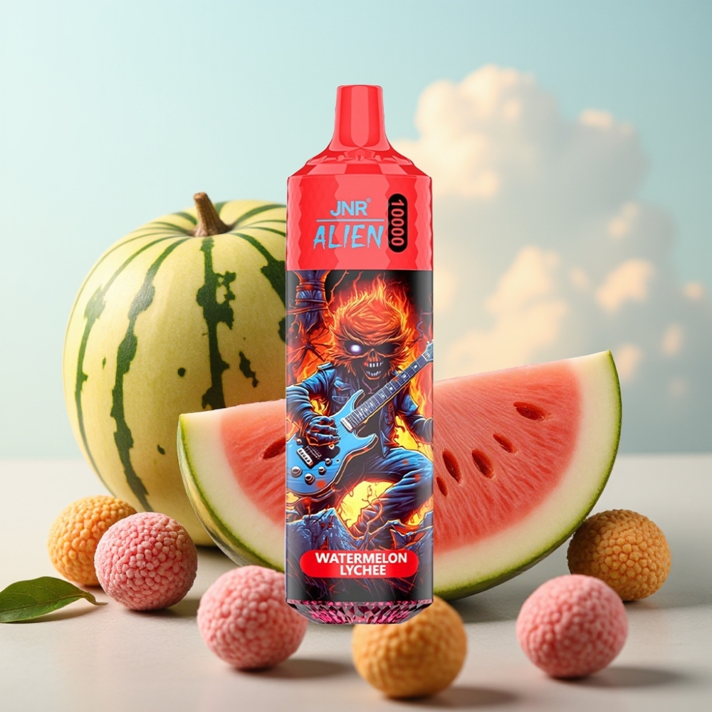 JNR Alien 10000 Puffs Dispozabil Vape Lubenica-Liči 850mAh, 20ml, Type-C