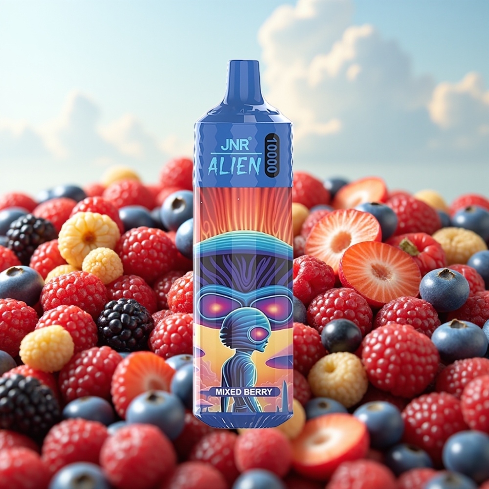 JNR Alien 10000 Puffs Dispozabil Vape Mešano bobičasto voće – 850mAh, 20ml, Type-C, RGB