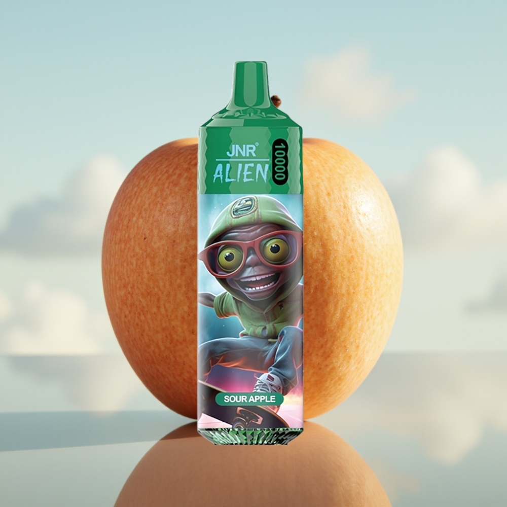 JNR Alien 10000 Puffs Dispozabilna Vape Kisela Jabuka – 10000 pufova, 850mAh, 20ml, Type-C