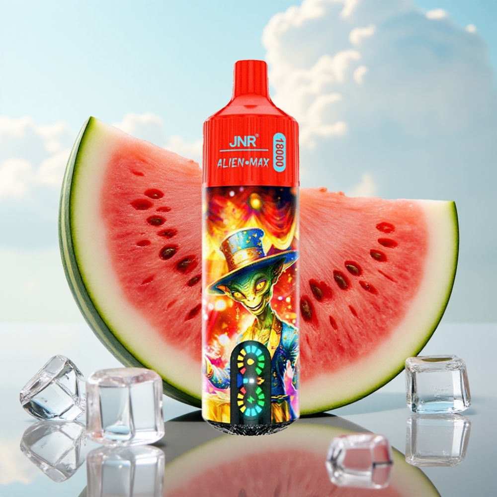 JNR Alien Max 18000 Puffs Dispozabil Vape Lubenica Led, Dual Mesh Coil, 28ml, Type-C