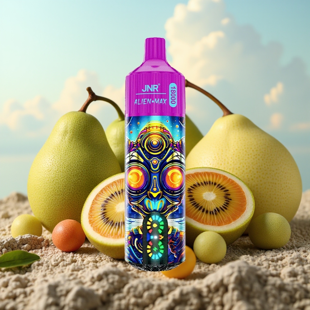 JNR Alien Max 18000 Puffs Dispozabil Vape – Pametni LED Display, Dual Mesh Coil, 28ml E-tečnost, Kiwi Pasiflora Guava