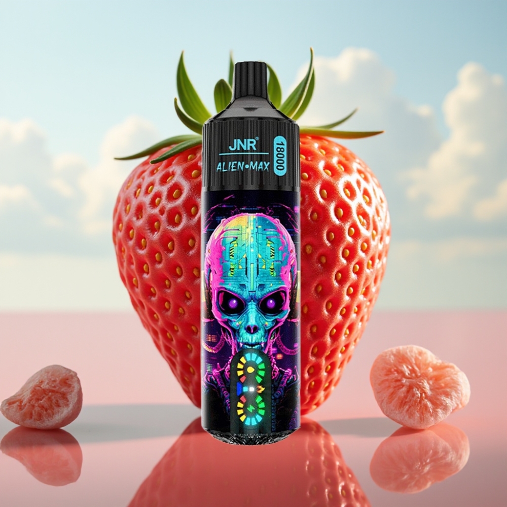 JNR Alien Max 18000 Puffs – Pamučasta Jagoda, 20 ukusa, 28ml tečnosti, 850mAh baterija