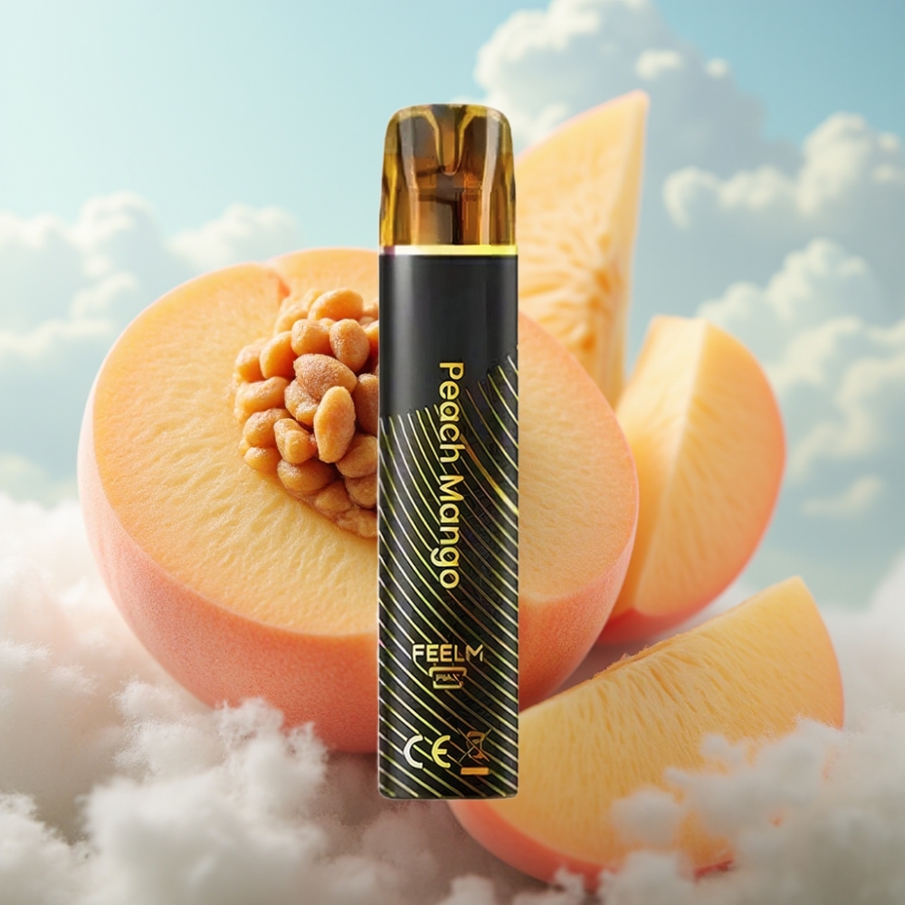 JNR Black&Golden 600+200 Puffs Dispozabil Vape Breskva Mango – 800 Puffs, 550mAh, 2ml
