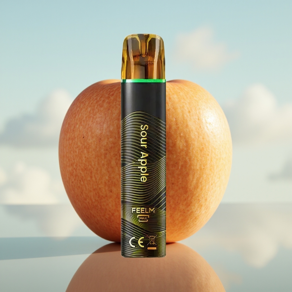 JNR Black&Golden 600+200 Puffs Dispozabil Vape Kisela Jabuka – 800 Puffs, 550mAh, 2ml