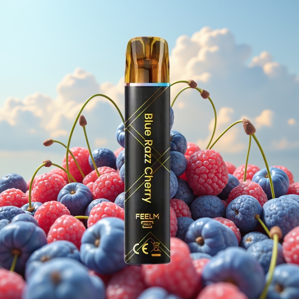 JNR Black&Golden 600+200 Puffs Dispozabil Vape Plava Malina Trešnja – 800 Puffs, 550mAh, 2ml