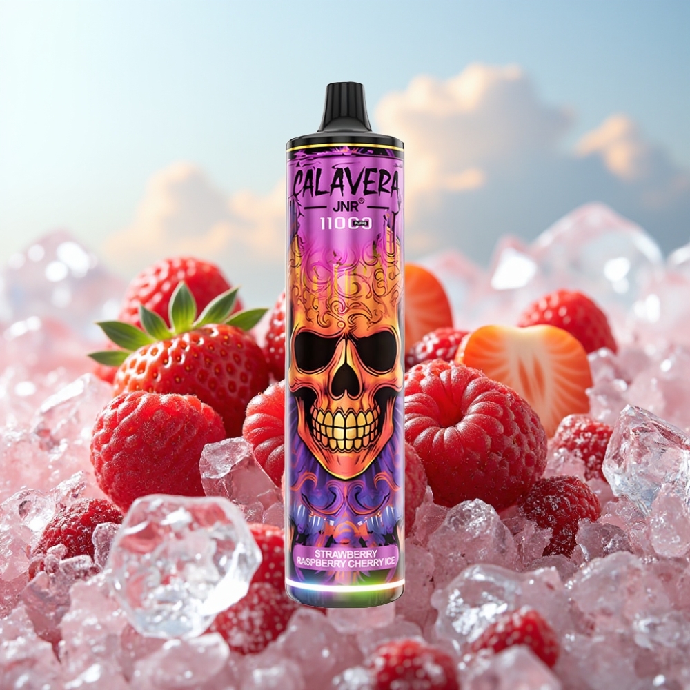 JNR Calavera 11000 Pufova Dispozabil Vape – Jagoda Malina Trešnja Ice, 850 mAh, 21ml, 1.0ohm Mesh Coil