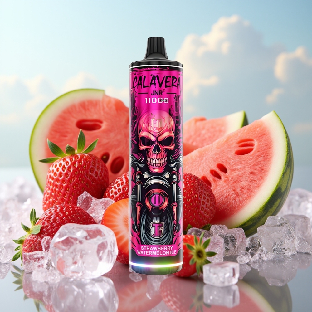 JNR Calavera 11000 Pufova Jednokratna Vape Jagoda Lubenica Led, 850 mAh, 21ml, 1.0ohm Mesh