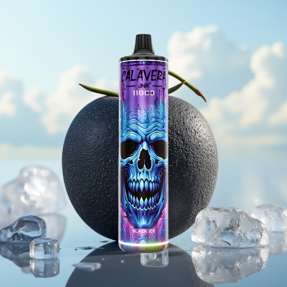 JNR Calavera 11000 Pufova Jednokratna Vape – Type-C punjenje, 850 mAh, 21ml, Crni Led