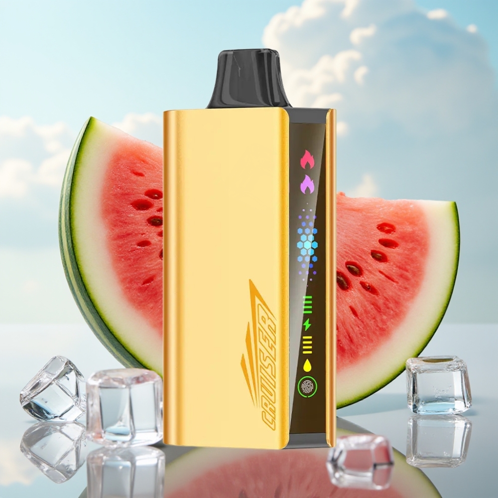 JNR Cruiser 12000 Pufova Bez Punjenja Dispozabil Vape - 3500 mAh Baterija, 25ml Tecnost, 1.2ohm Dual Mesh, Lubenica Led