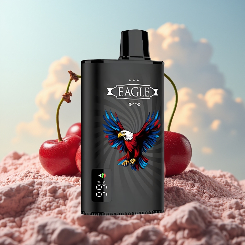 JNR EAGLE Smart 23000 Pufova Jednokratna Vape – Digitalni ekran, 1.0ohm Mesh kalem, Podesivi protok vazduha – Višnja Kola
